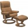Stressless Sessel Mayfair mit Hocker Paloma Taupe Eiche S Classic