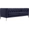 Leonique Sofa Narmada im Chesterfield-Design Bezug Samtoptik