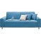 3-Sitzer Sofa Hellblau mit Bonnellfederkern