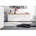 MCA FURNITURE Sideboard Chiaro Sockel Asteiche Massivholz geölt