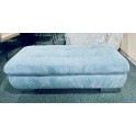 Hocker XXL CHATELET aqua Cord Stoffbezug Sofa Polsterhocker