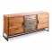 WOLFMÖBEL Sideboard Spring Holz Braun Akazie Kommode Massivholz