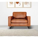 PLACES OF STYLE Loveseat Sessel Pinto XXL mit Keder Lederoptik