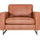 PLACES OF STYLE Loveseat Sessel Pinto XXL mit Keder Lederoptik