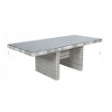 LC Garden Dining Wangentisch Gartentisch 220x95 cm Spraystone