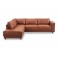 HOME AFFAIRE Ecksofa Nevez Lederoptik Farbe cognac