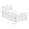 ED EXCITING DESIGN Boxspringbett Luzern inkl. Bettkasten Cord 