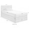 ED EXCITING DESIGN Boxspringbett Luzern Bettkasten Cord 120x200cm