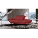 EGOITALIANO Ottomane Anais Designsofa Recamiere Lederoptik