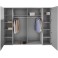 Kleiderschrank Dreh-/Schwebetürenschrank zeitloses Design 270x210