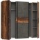 Kleiderschrank Old-Wood Vintage Betongoptik Dukelgrau 