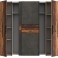 Kleiderschrank Old-Wood Vintage Betongoptik Dukelgrau 