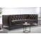 Leonique Chesterfield-Sofa Narmada Bezug NaturLeder Atollo