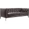 Leonique Chesterfield-Sofa Narmada Bezug NaturLeder Atollo