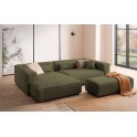Polsterecke PIARA XXL L-Form mit Schlaffunktion, Big-Sofa in Cord