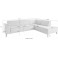 PLACES OF STYLE Ecksofa Lorcan Metallfüßen Polsterecke L-Form