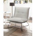 Sessel Vico mit Design-Gestell aus schwarzem Metall, in Cord 