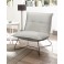 Sessel Vico mit Design-Gestell aus schwarzem Metall, in Cord 
