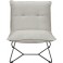 Sessel Vico mit Design-Gestell aus schwarzem Metall, in Cord 