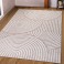 Teppich Scandi-Look 3D-Effekt softer pflegeleicht 240x320 cm Sand
