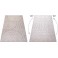 Teppich Scandi-Look 3D-Effekt softer pflegeleicht 240x320 cm Sand