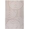 Teppich Scandi-Look 3D-Effekt softer pflegeleicht 240x320 cm Sand