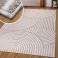 Teppich Scandi-Look 3D-Effekt softer pflegeleicht 240x320 cm Sand