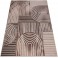 Teppich 3D-Effekt Scandi-Look softer pflegeleicht 240x320 cm Sand