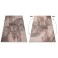 Teppich 3D-Effekt Scandi-Look softer pflegeleicht 240x320 cm Sand