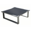 Zebra Belvedere Lounge Hocker ohne Polster Gestell Edelstahl