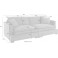 Guido Maria Kretschmer Big-Sofa Annera XXL Soofa Bezug Struktur 