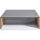Couchtisch Quadratische Form Persolglas massive Eichenholz 120 cm