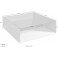 Couchtisch Quadratische Form Persolglas massive Eichenholz 120 cm