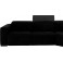 Egoitaliano Ecksofa Sauvanne Bezug Leder BULL Farbe schwarz