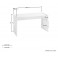 INOSIGN Schreibtisch modernes Hochglanz Design Hochglanz-Optik