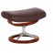 STRESSLESS Fußhocker mit Signature Base Gestell Wenge Lederhocker
