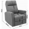 Relaxsessel mit Schaukel- Dreh Liegefunktion Webstoff TV-Sessel