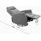 Relaxsessel mit Schaukel- Dreh Liegefunktion Webstoff TV-Sessel