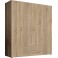 Drehtürenschrank Kleiderschrank Garderobe Wäscheschrank Schrank 