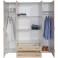 Drehtürenschrank Kleiderschrank Garderobe Wäscheschrank Schrank 