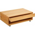 HOME AFFAIRE Couchtisch Planten auf Rollen Breite 110cm Kernbuche