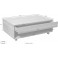 HOME AFFAIRE Couchtisch Planten auf Rollen Breite 110cm Kernbuche