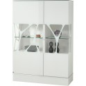 LEONARDO Highboard Cube mit Sicherheitsglas Vitrine 