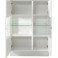 LEONARDO Highboard Cube mit Sicherheitsglas Vitrine 