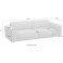 FLEXLUX 3-Sitzer Lucera Sofa super bequem Ledersofa Designsofa 