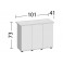 JUWEL Rio 180 Aquariumunterschrank JUWEL Aquarium Unterschrank