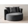 XXL-Sessel ISALIE, Rundsessel , Lesesessel, Loveseat, Big-Sessel 