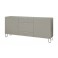 LEONARDO Sideboard Cube mit Sicherheitsglas Farbe Lack palazzo