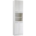 SAPHIR Hochschrank Badschrank Badezimmer-Hochschrank Weiß Glanz