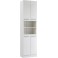 SAPHIR Hochschrank Badschrank Badezimmer-Hochschrank Weiß Glanz